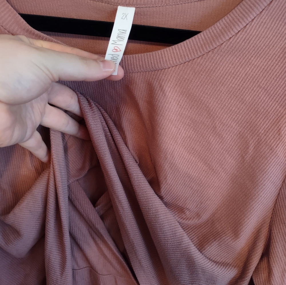 Latched Mama asymmetric shirt